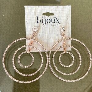 Rhinestone Bijoux earrings prom/ formal/ weddings NEWwTags